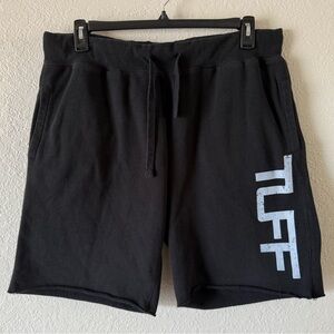 Tuff Wraps Black Cut Off Athletic Sweatshorts Men’s 2XL Pockets Training GUC